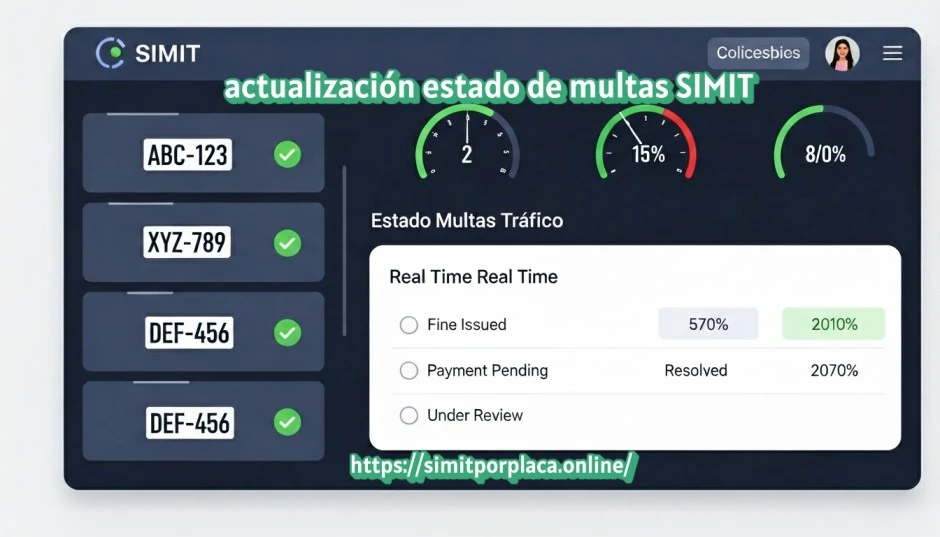 actualización estado de multas SIMIT