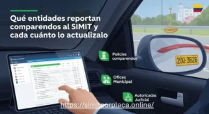 entidades que reportan comparendos al SIMIT