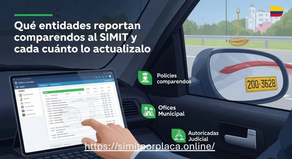 entidades que reportan comparendos al SIMIT