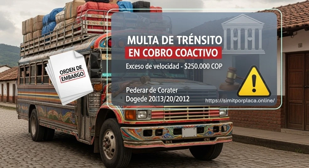 infracción en cobro coactivo SIMIT