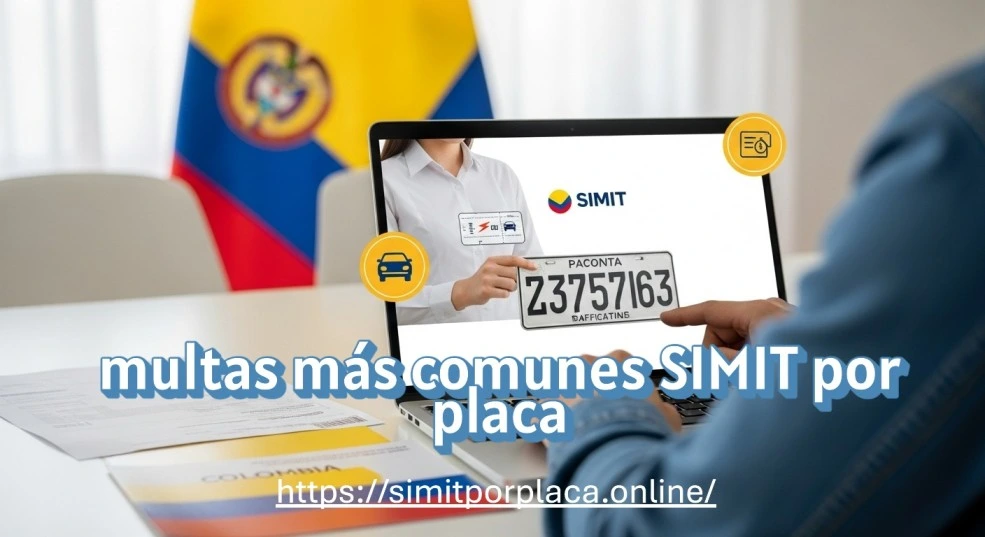 multas más comunes SIMIT por placa
