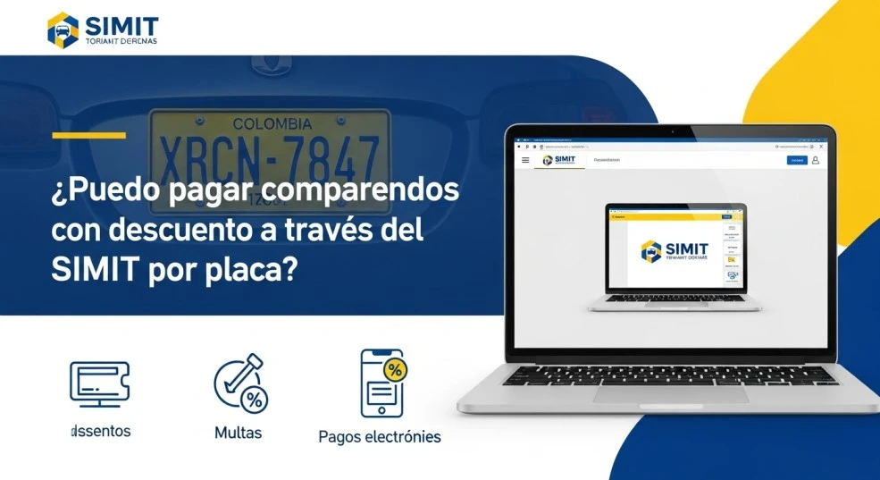 pago de comparendos con descuento SIMIT por placa