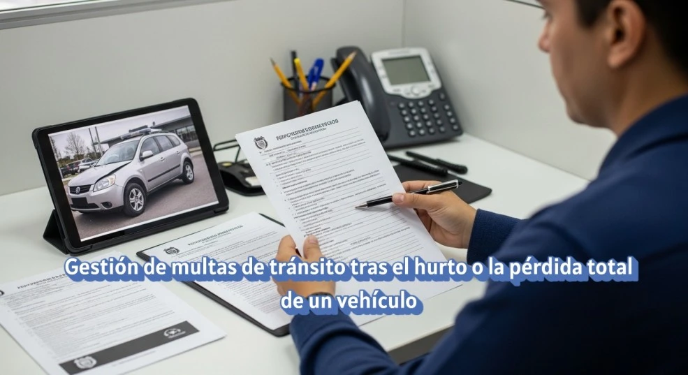 og ¿Qué hacer si un vehículo aparece con multas después de un hurto o pérdida total?