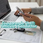 Consulta de comparendo del SIMIT asociado al vehículo o al conductor en Colombia.